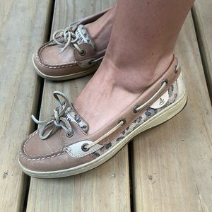 Size 7 Sperry’s Leopard sequins